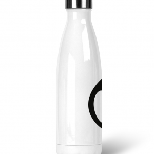 Peach Black Logo - Premium Stainless Steel Water Bottle